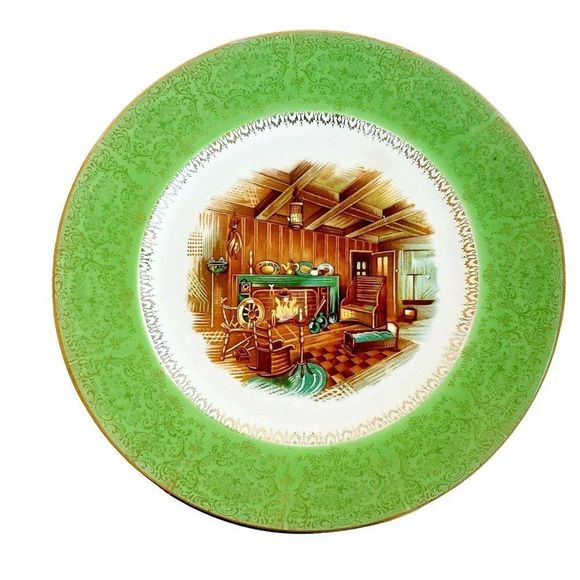 Vintage Plate, Century by Salem 23K Gold Colonial - Picture 1 of 10